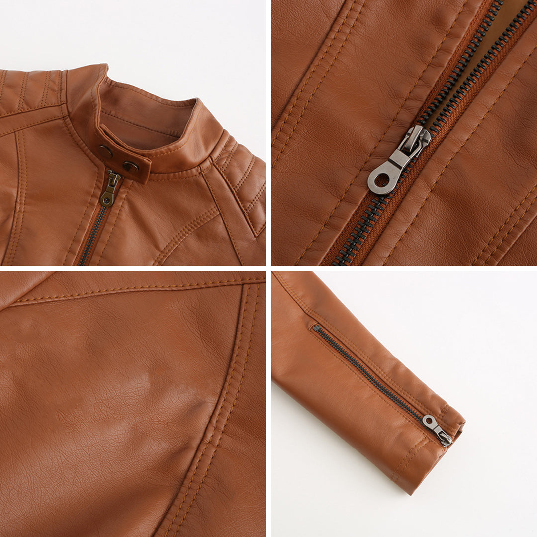 Women's Leather Look Jacket — View 2