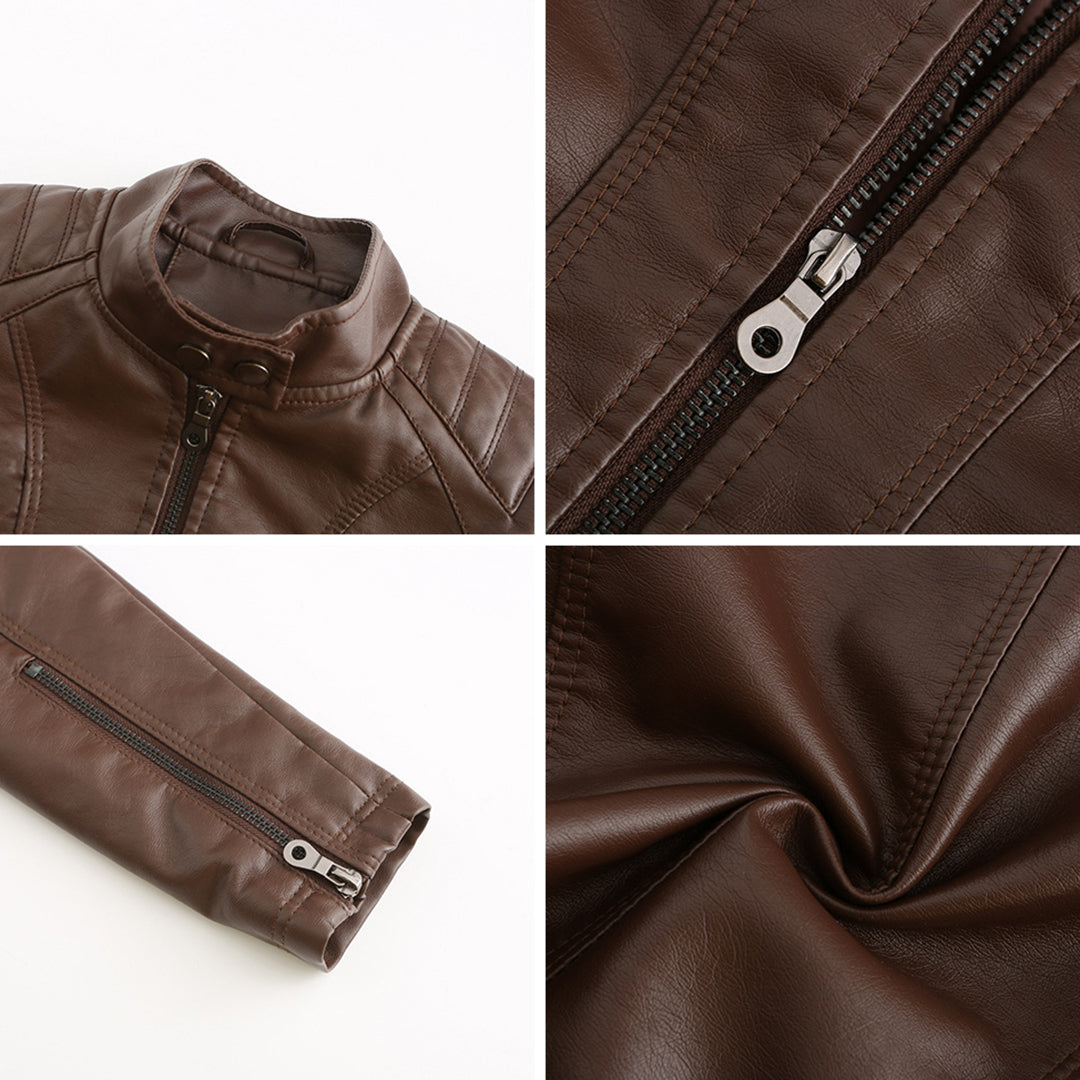 Women's Leather Look Jacket — View 4