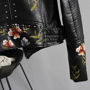 Women's Floral Studded Jacket — View 5