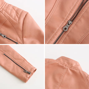 Women's Leather Look Jacket — View 5