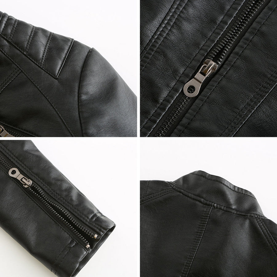 Women's Leather Look Jacket — View 1