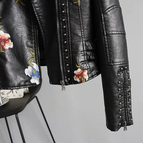Women's Floral Studded Jacket — View 6