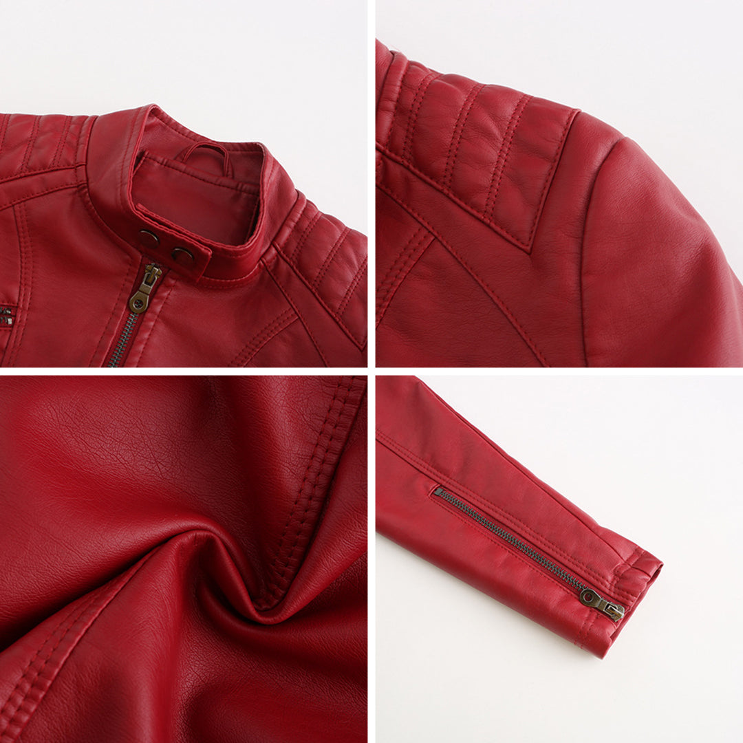 Women's Leather Look Jacket — View 3