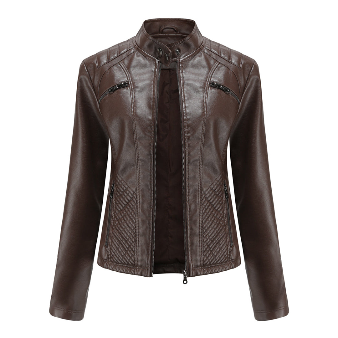 Women's Leather Look Jacket — View 15