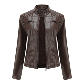 Women's Leather Look Jacket — View 15