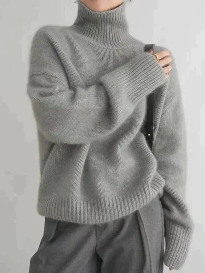 Women's Cashmere Turtleneck Sweater — View 2