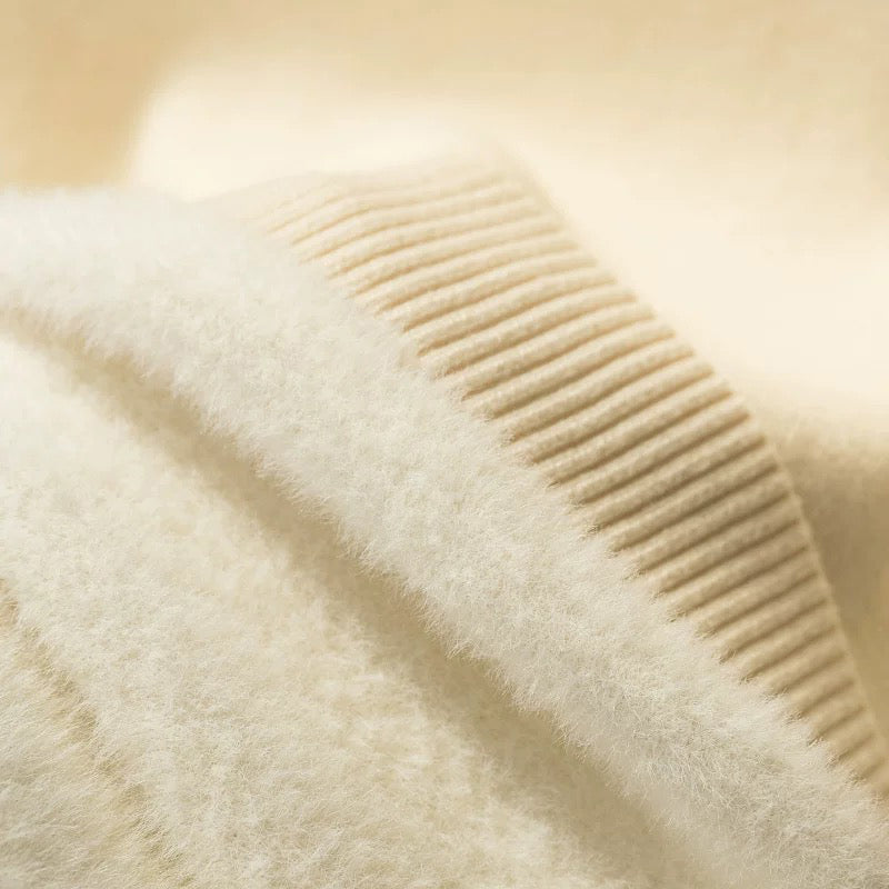 Women's Cashmere Oversized Turtleneck Sweater — View 11
