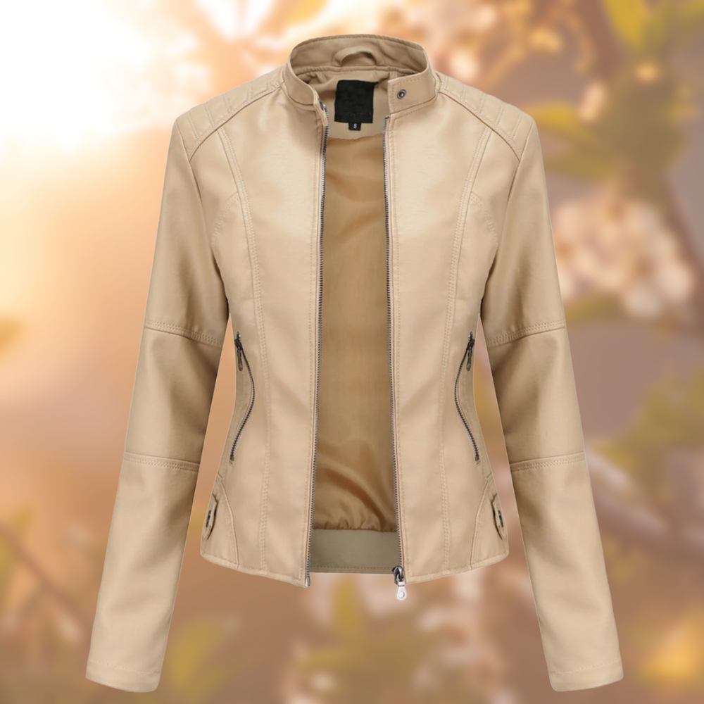 Women's Leather Look Jacket — View 4