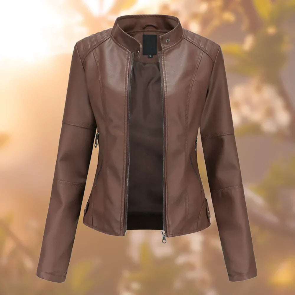 Women's Leather Look Jacket — View 2