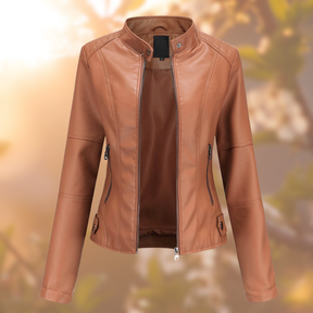 Women's Leather Look Jacket — View 3