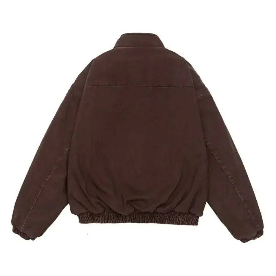 Women's Zip-Up Winter Jacket | Beatrice in Brown - Juana Fashion