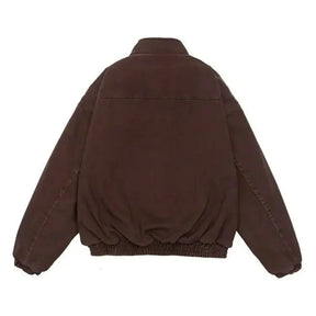 Women's Zip-Up Winter Jacket | Beatrice in Brown - Juana Fashion