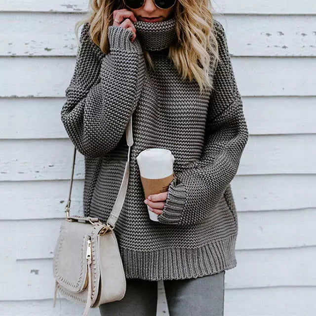 Women's Turtleneck Sweater — View 3