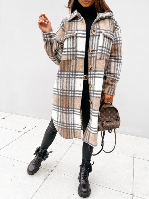 Women's Plaid Coat — View 4