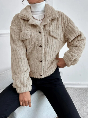 Women's Short Faux Fur Jacket — View 6