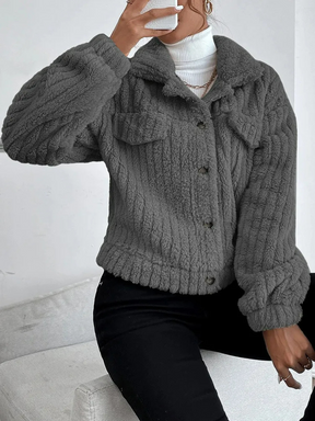Women's Short Faux Fur Jacket — View 2