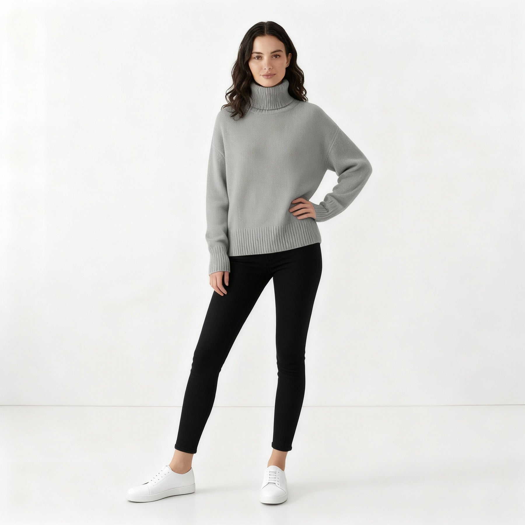 Women's Turtleneck Sweater — View 3