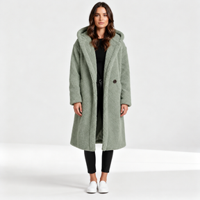 Women's Hooded Teddy Coat — View 1