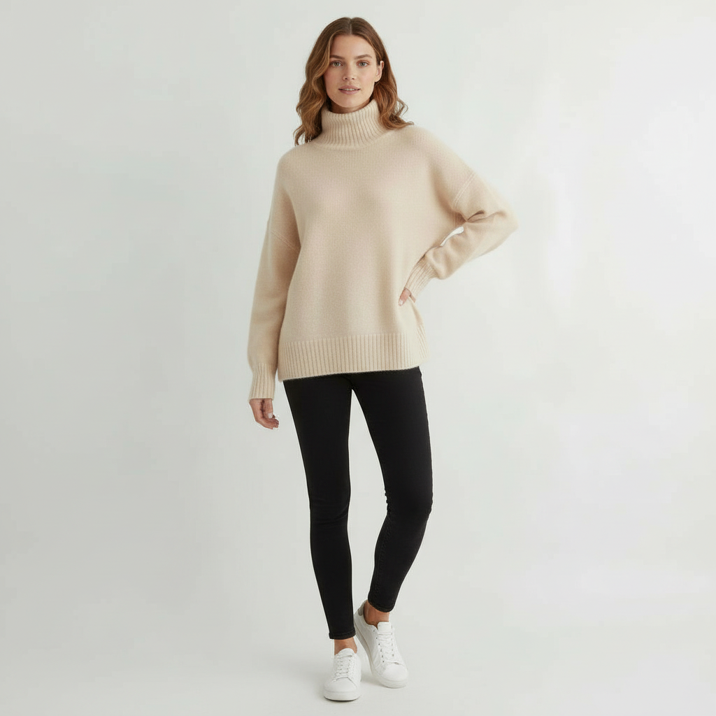 Women's Turtleneck Sweater — View 3