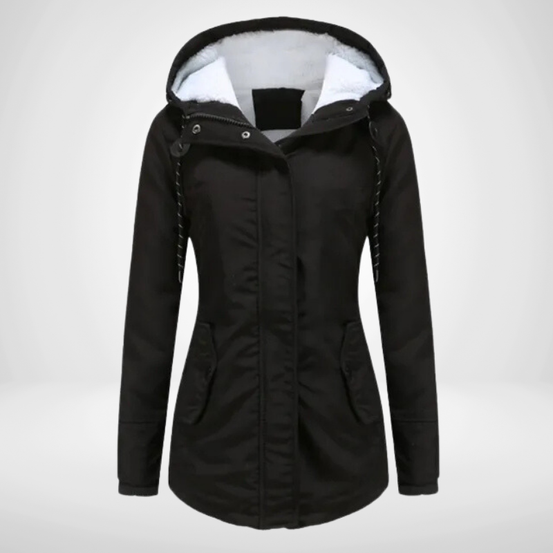 Women's Hooded Parka Coat — View 2