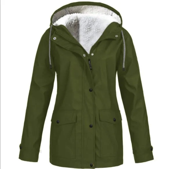 Women's Hooded Fleece Jacket — View 9
