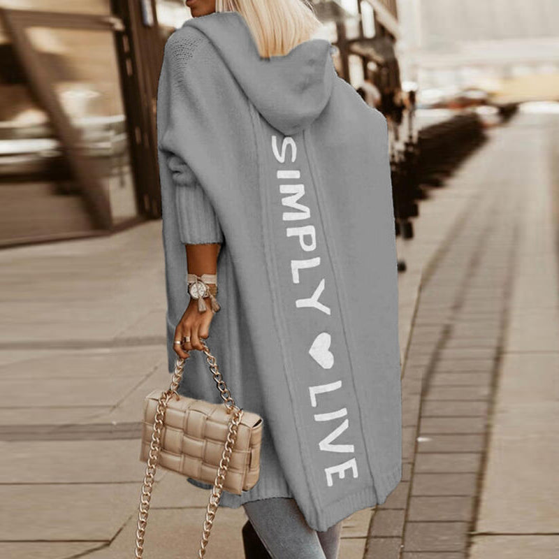 Women's Printed Hooded Cardigan — View 1