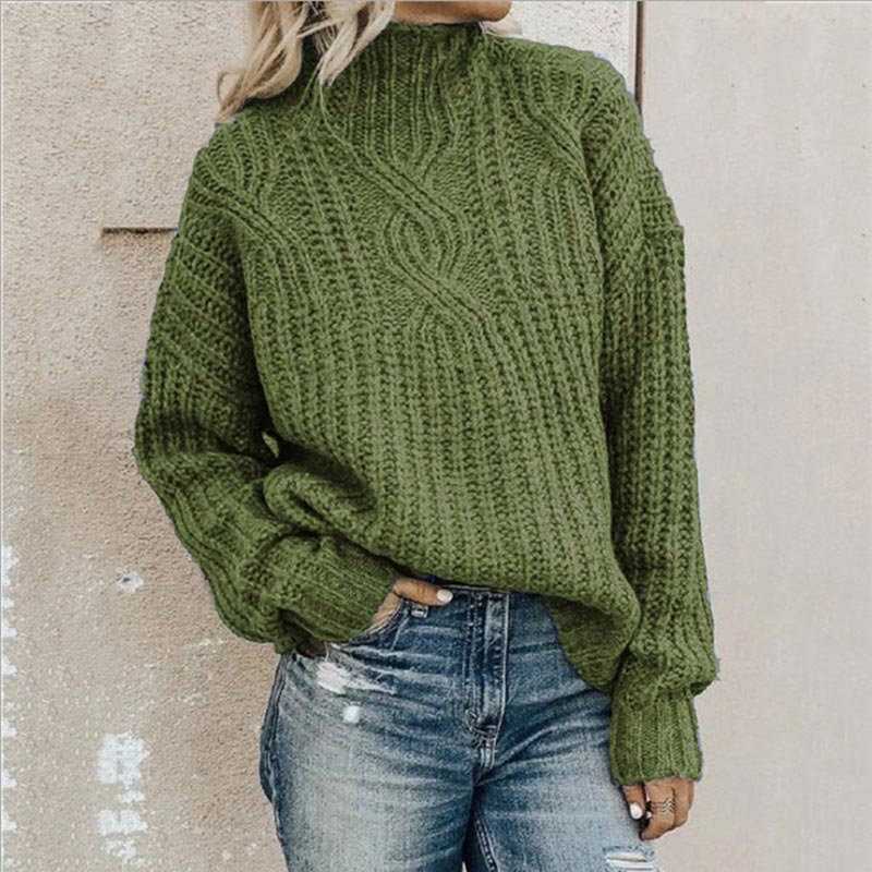 Women's Oversized Turtleneck Sweater — View 1