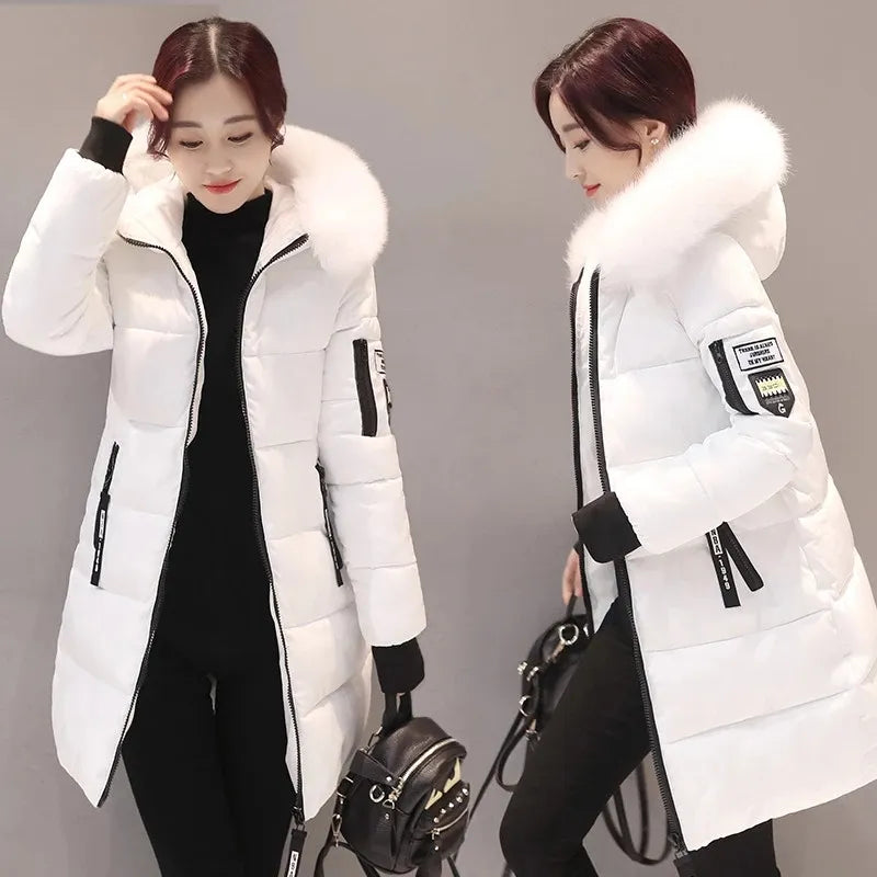 Women's Hooded Puffer Jacket — View 1