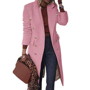 Women's Double Breasted Coat — View 4