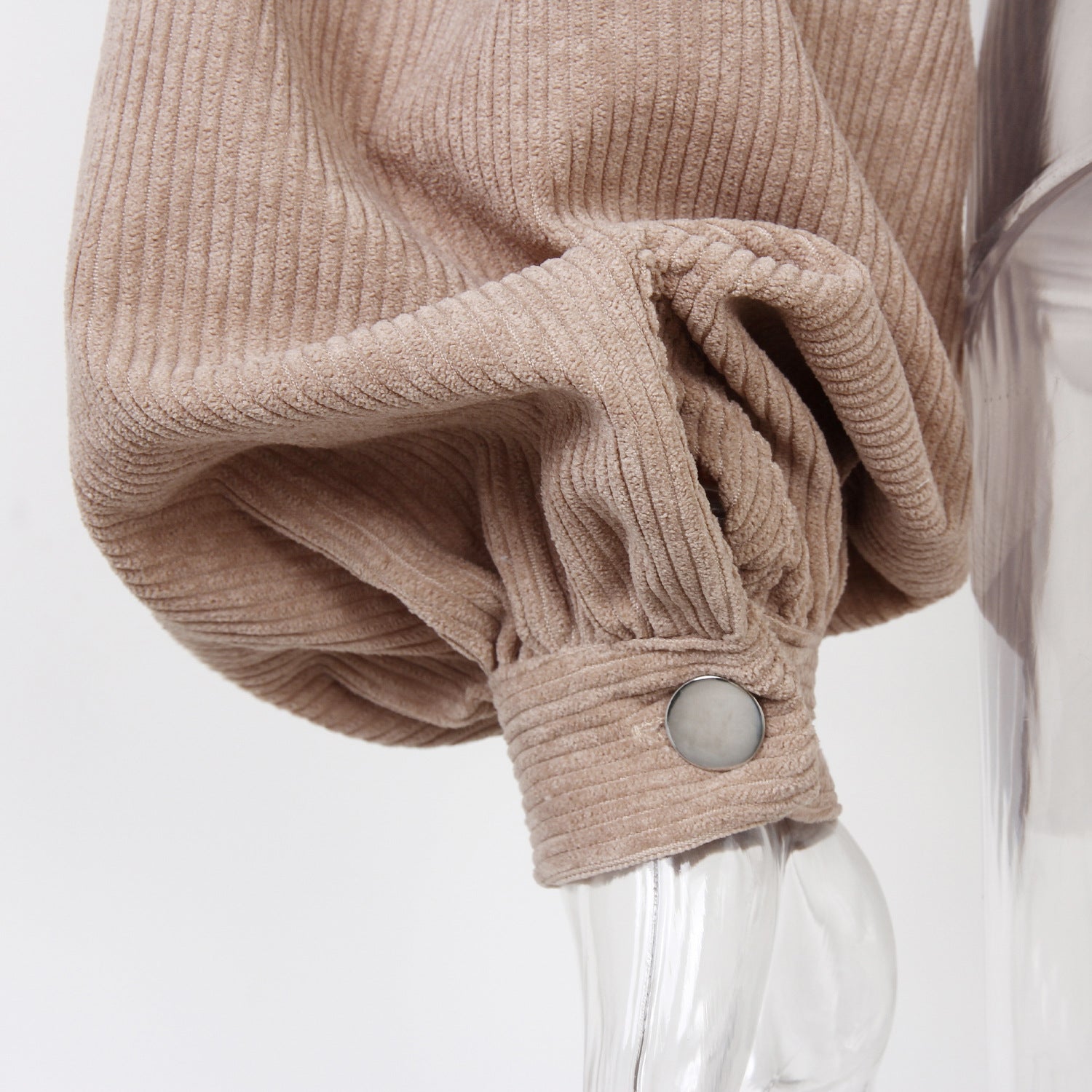 Women's Corduroy Balloon Sleeve Jacket — View 8
