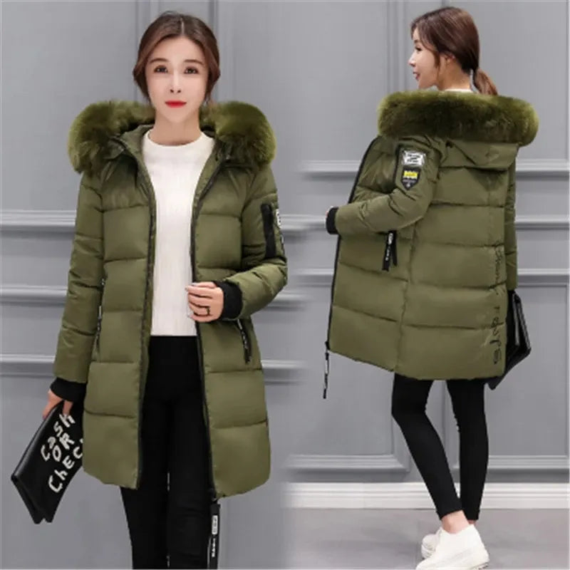 Women's Hooded Puffer Jacket — View 10
