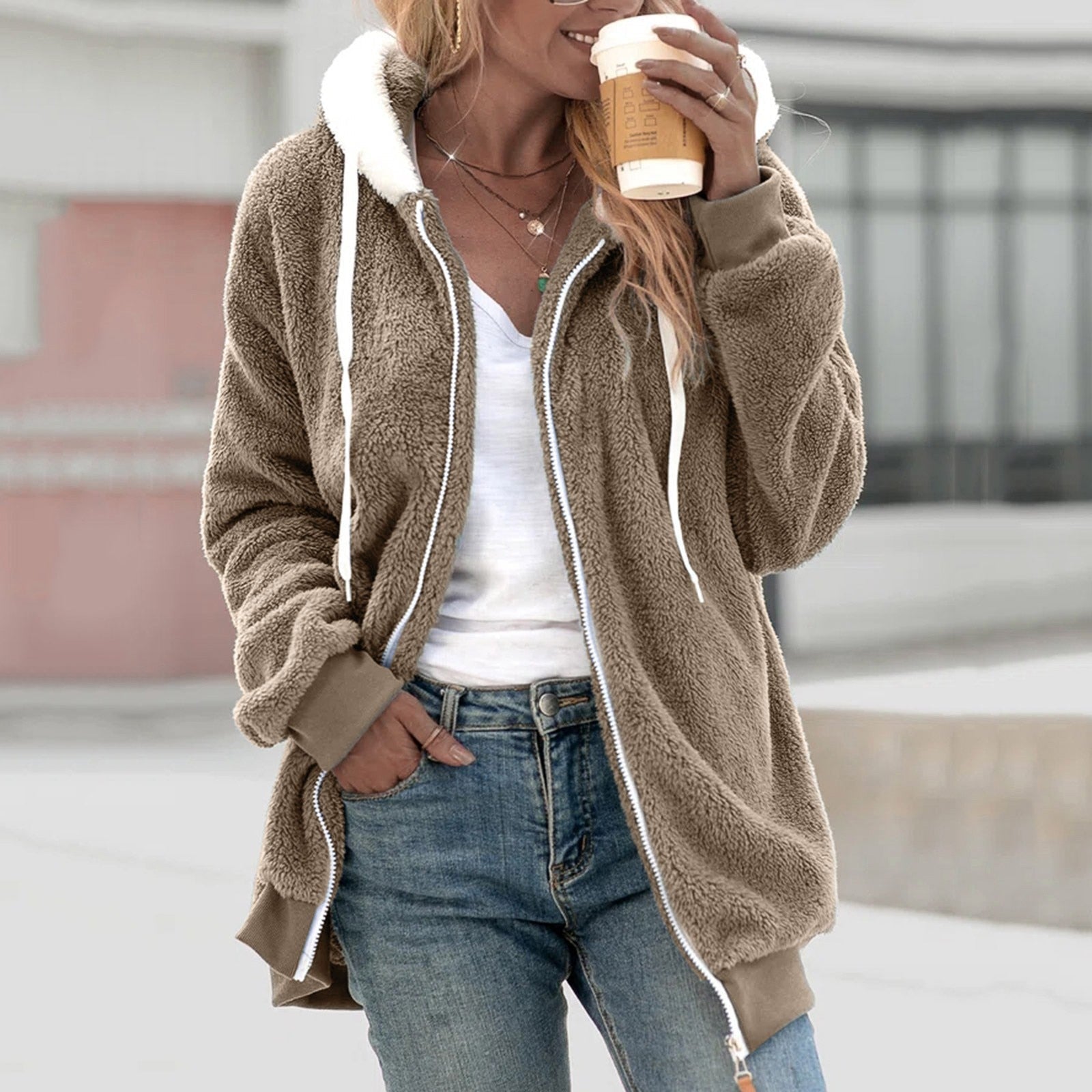 Women's Hooded Cardigan — View 1