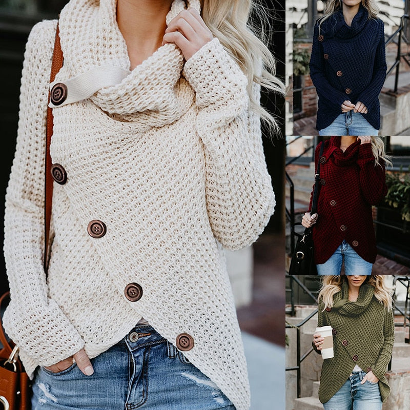 Women's Turtleneck Sweater — View 3