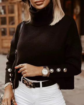Women's Turtleneck Sweater — View 4