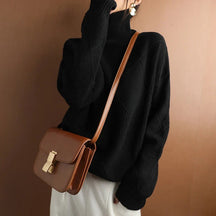 Women's Cashmere Turtleneck Sweater — View 4