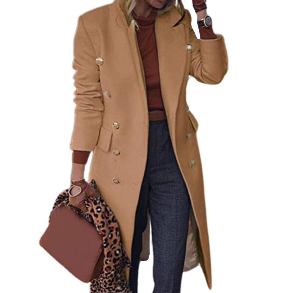 Women's Double Breasted Coat — View 1