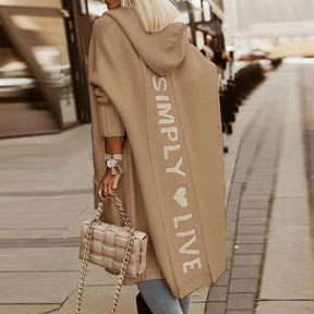 Women's Printed Hooded Cardigan — View 3