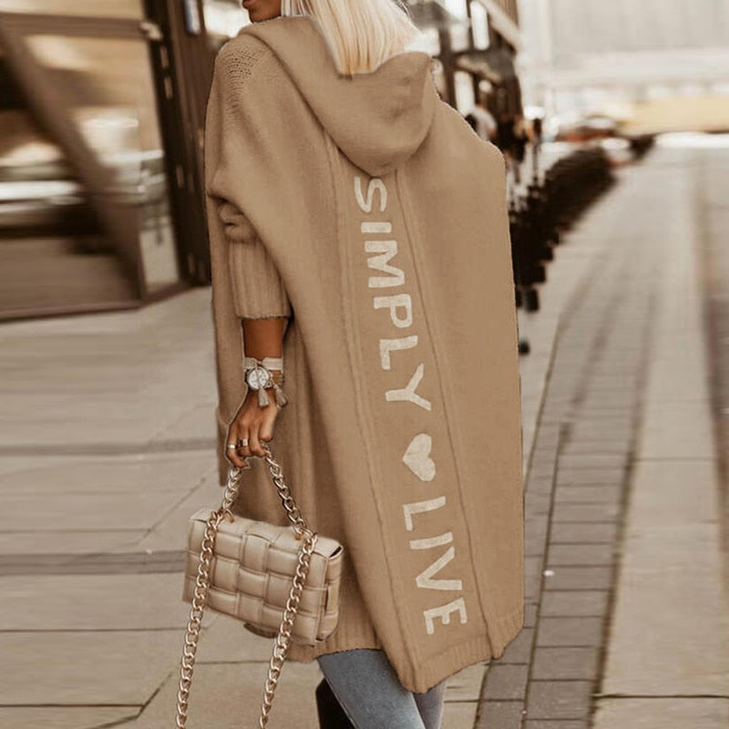 Women's Printed Hooded Cardigan — View 3