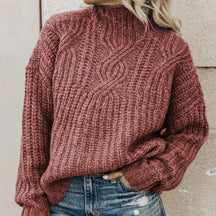 Women's Oversized Turtleneck Sweater — View 3
