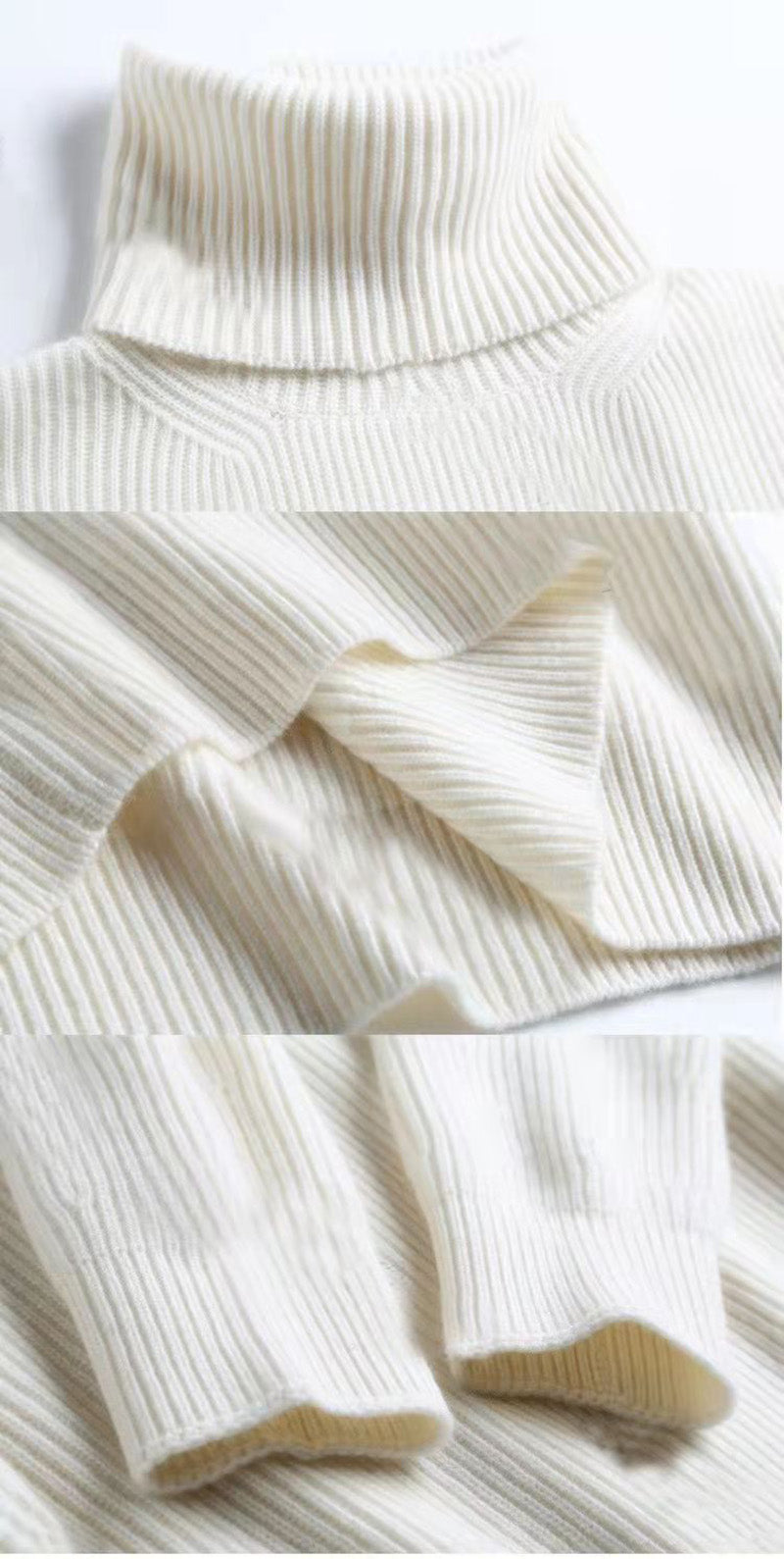 Women's Relaxed Fit Turtleneck Sweater — View 8