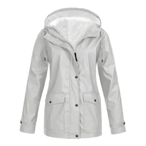 Women's Hooded Rain Jacket — View 8