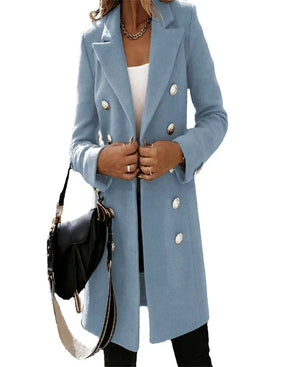 Women's Double Breasted Coat — View 6