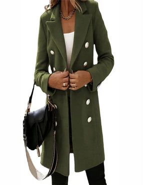 Women's Double Breasted Coat — View 8