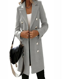 Women's Double Breasted Coat — View 7
