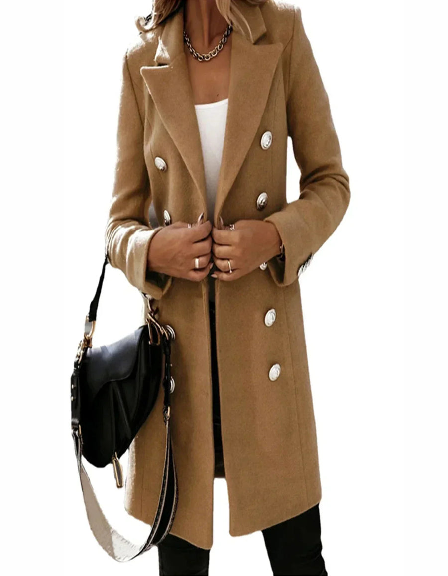 Women's Double Breasted Coat — View 1