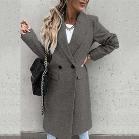 Women's Wool Longline Coat — View 4