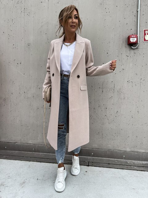 Women's Wool Longline Coat — View 2