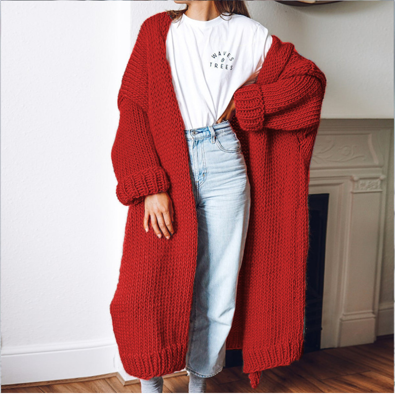 Women's Relaxed Fit Longline Cardigan — View 7