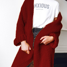 Women's Relaxed Fit Longline Cardigan — View 10