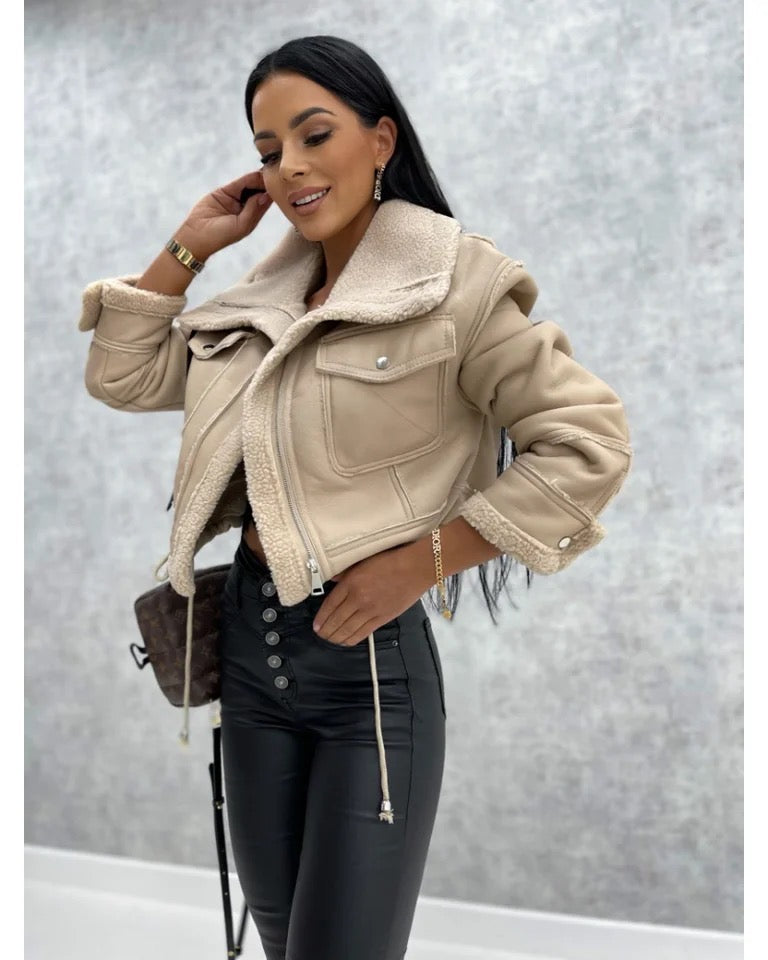 Women's Leather Look Jacket — View 4